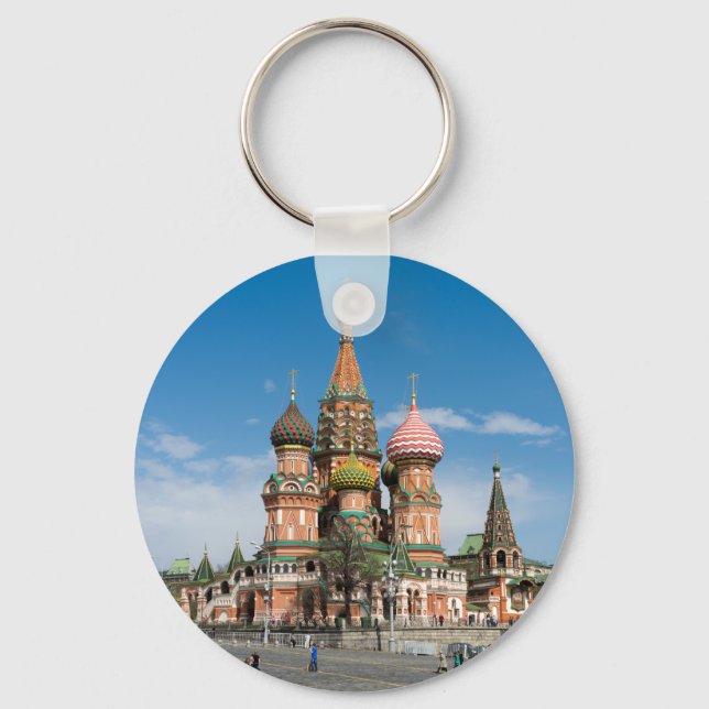 St.Basil-katedral i Moskva Nyckelring (Framsida)