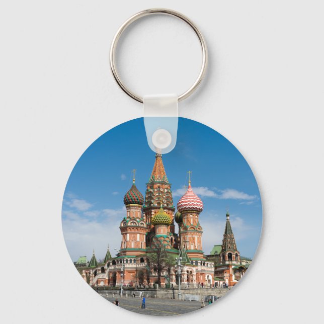 St.Basil-katedral i Moskva Nyckelring (Framsida)