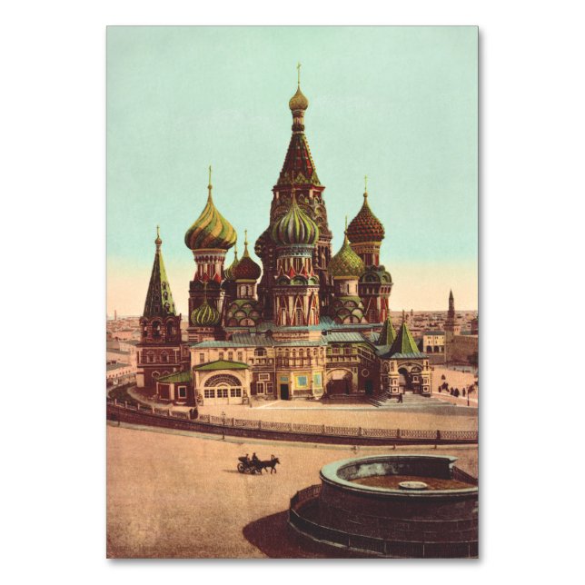 St Basil-kyrkan, Röda torget Moskva Bordsnummer (Framsidan)
