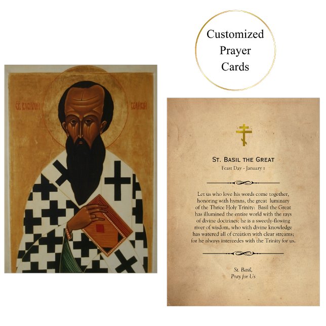 St. Basil-ortodox Christian Prayer-kort Placeringskort (Skapare uppladdad)