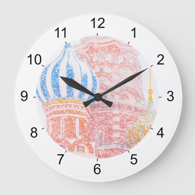 St-basilika domkyrka i Snowstorm Stor Klocka (Framsida)