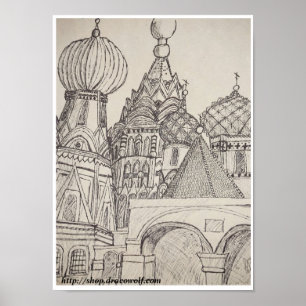 St. Basilika domkyrka Poster