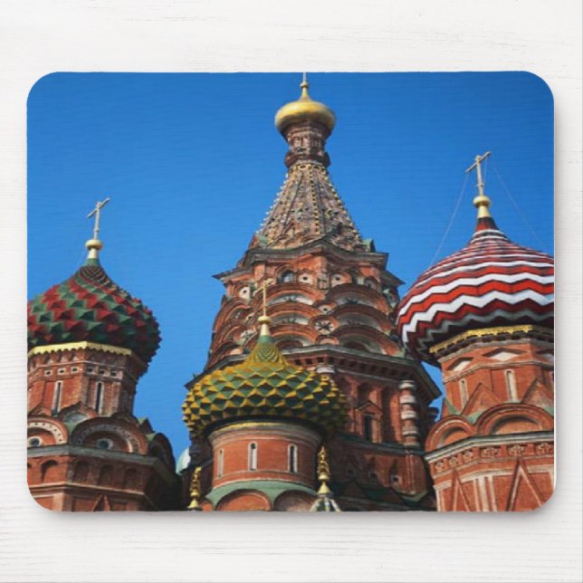 St-Basilika-Moscow på en mousepad Musmatta (Framsidan)