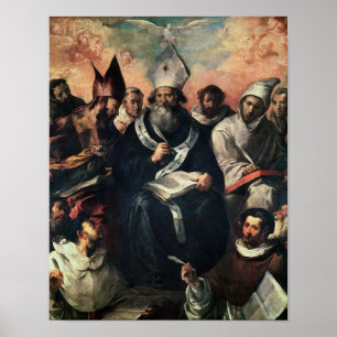 St. Basilika som dikterar hans doktrin Poster