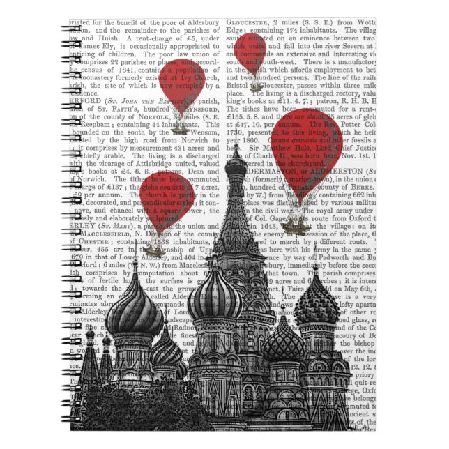 St Basil's Cathedral and Red Luftballongs Anteckningsbok (Framsidan)