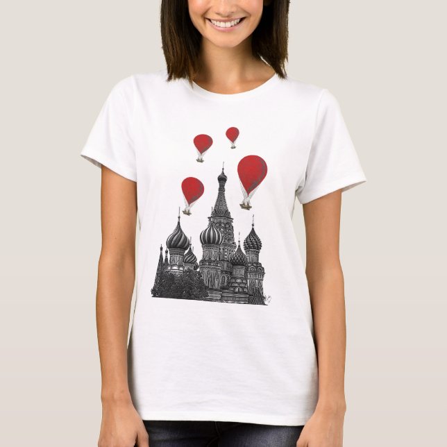 St Basil's Cathedral and Red Luftballongs T-shirt (Framsida)