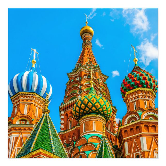 St. Basil's cathedral Fototryck (Framsidan)
