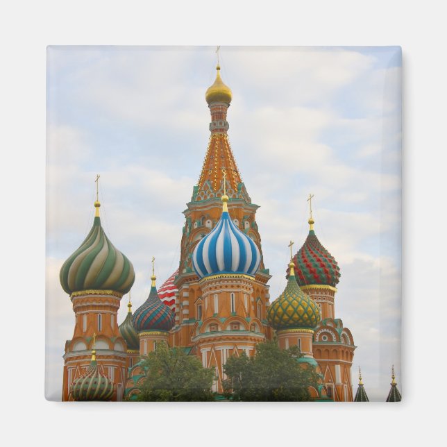 St. Basil's Cathedral in Red Square, Moskva Magnet (Framsidan)