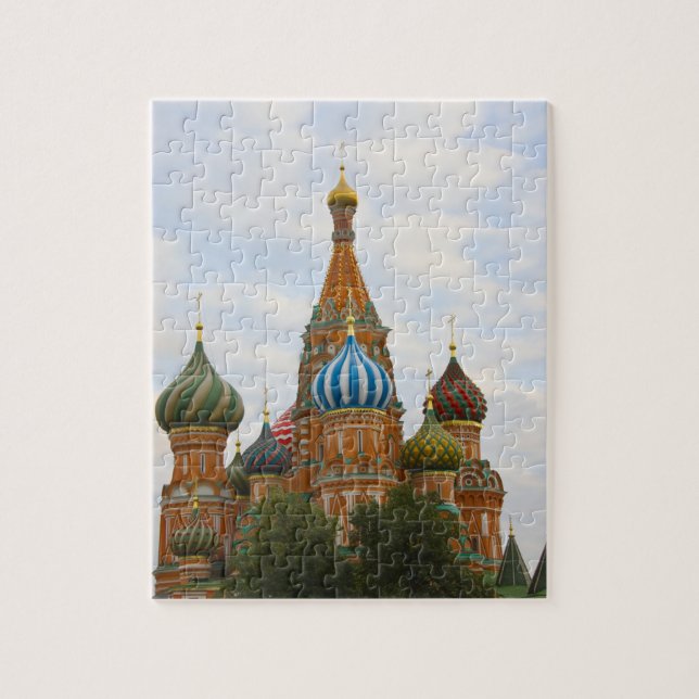 St. Basil's Cathedral in Red Square, Moskva Pussel (Vertikal)