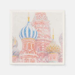 St Basil's Cathedral in Snowstorm Pappersservett