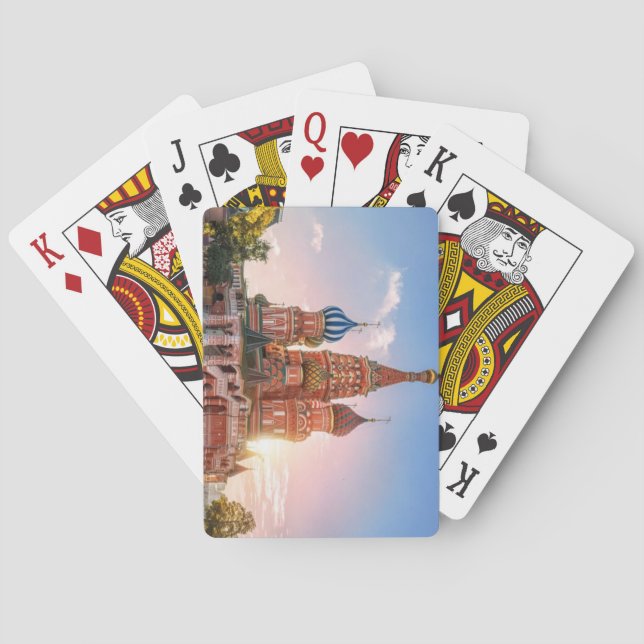 St. Basil's Cathedral, Moskva, Ryssland Casinokort (Baksidan)