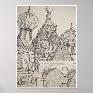 St. Basils katedral Poster