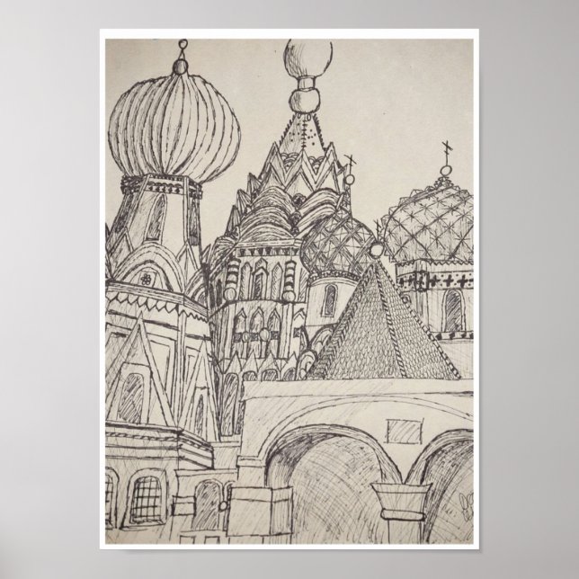 St. Basils katedral Poster (Framsidan)