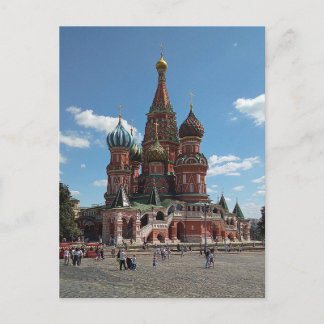 St. Basils-katedralen. Moskva, Ryssland. Vykort