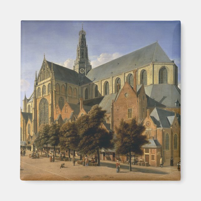St. Bavo-kyrkan i Haarlem, 1666 Magnet (Framsidan)