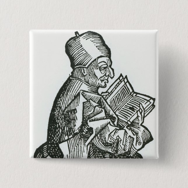 St. Bede från 'Liber Chronicarum Knapp (Framsida)