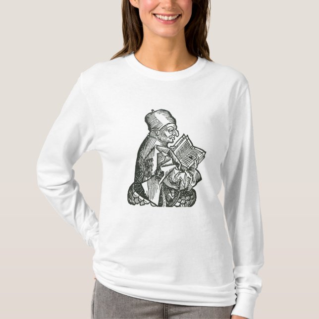 St. Bede från 'Liber Chronicarum T-shirt (Framsida)