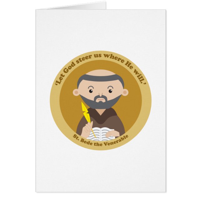 St. Bede Venerable Hälsningskort (Framsidan)