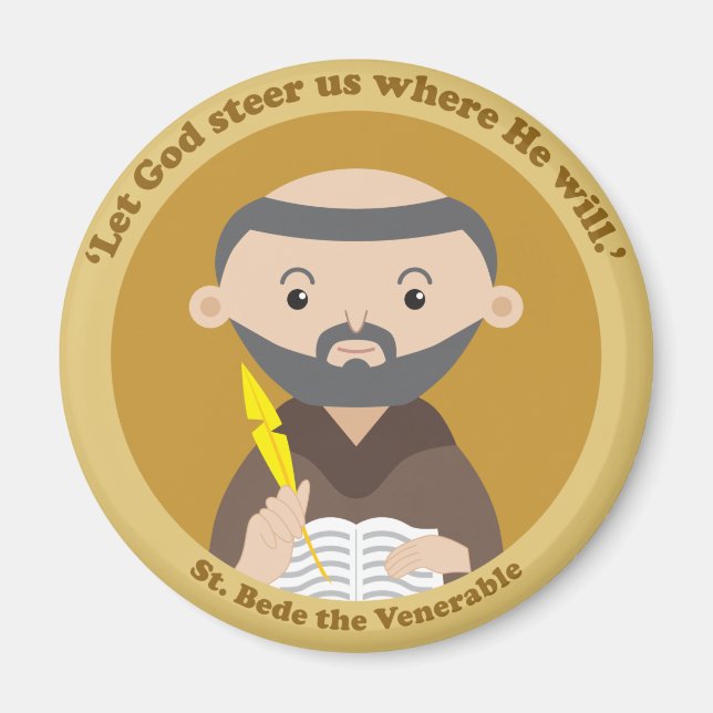 St. Bede Venerable Magnet (Framsidan)