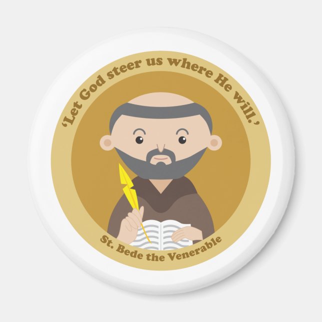 St. Bede Venerable Magnet (Framsidan)