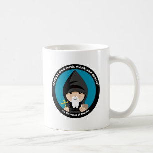 St Benedict av Nursia Kaffemugg