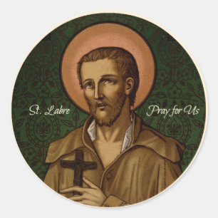 St. Benedict Labre Pray for US Runt Klistermärke