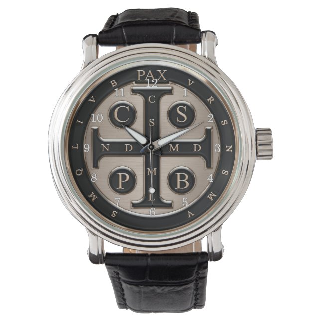 St. Benedict Medal Armbandsur (Framsida)