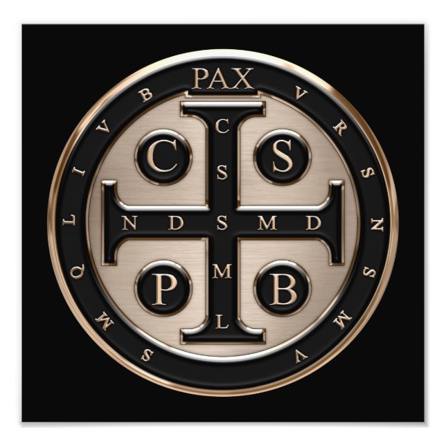 St. Benedict Medal Fototryck (Framsidan)