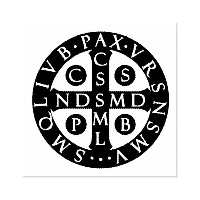 St. Benedict Medal-katolska Religiösan Stämpel (Tryck)