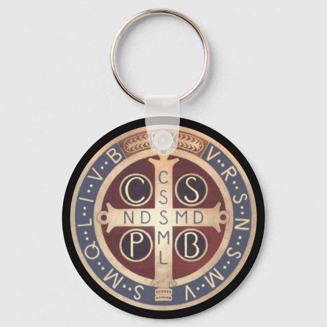St. Benedict Medal Keychains, olika Stilar Nyckelring (Framsida)