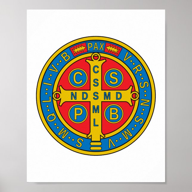 St Benedict Medal Poster (Framsidan)