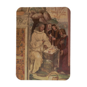 St. Benedict mot ett landskap, från Life o Magnet