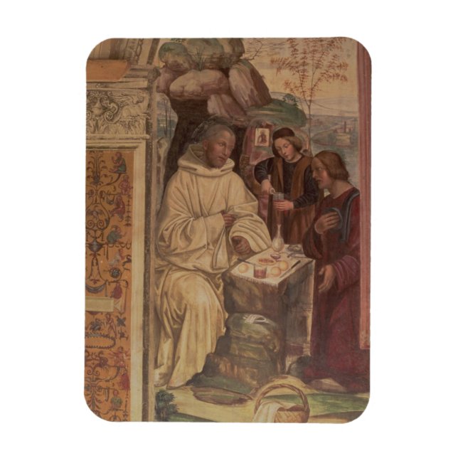 St. Benedict mot ett landskap, från Life o Magnet (Vertikal)