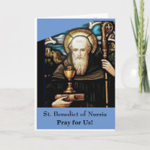 St. Benedict of Nursia Card