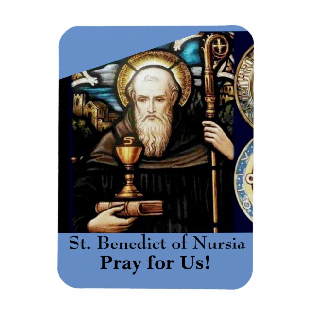 St. Benedict of Nursia Magnet (Vertikal)