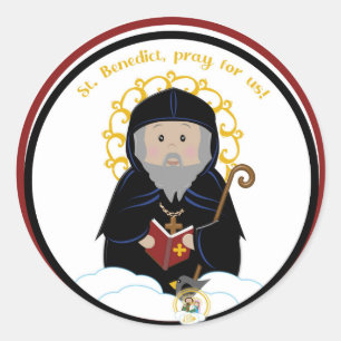 St. Benedict Runt Klistermärke