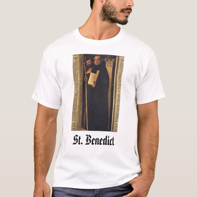 St Benedict, St. Benedict T-shirt (Framsida)