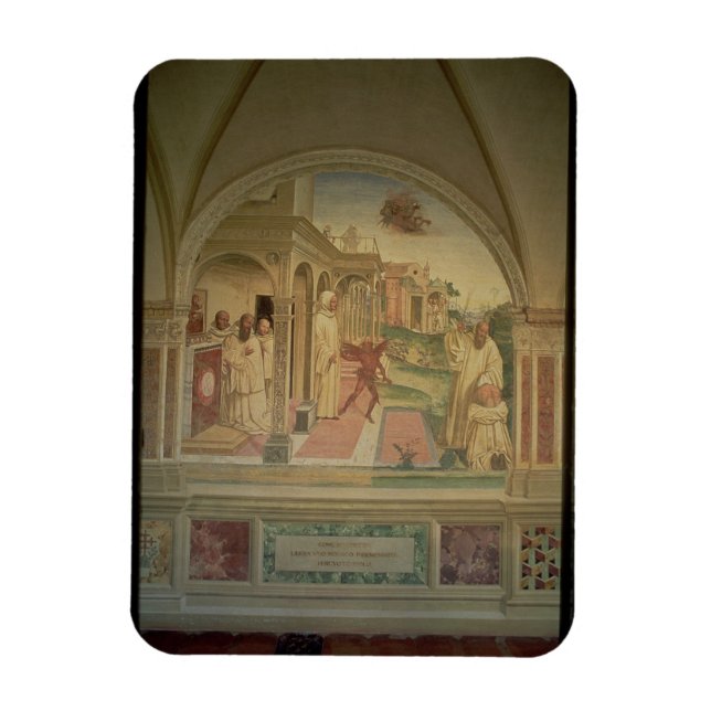 St. Benedicts flaggellation, från Livet of Magnet (Vertikal)