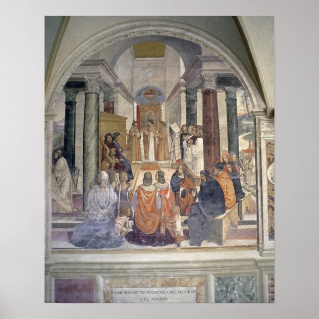 St. Benedicts (fresco) liv (uppgift) Poster (Framsidan)