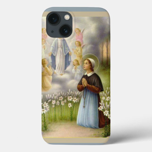 St. Bernadette Lourdes Catholique Blsed Virgin (Baksida)