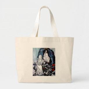 St Bernadette på grottoen Jumbo Tygkasse