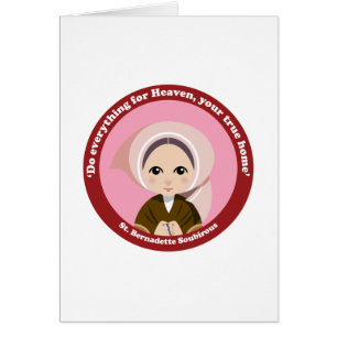 St. Bernadette Soubirous Hälsningskort