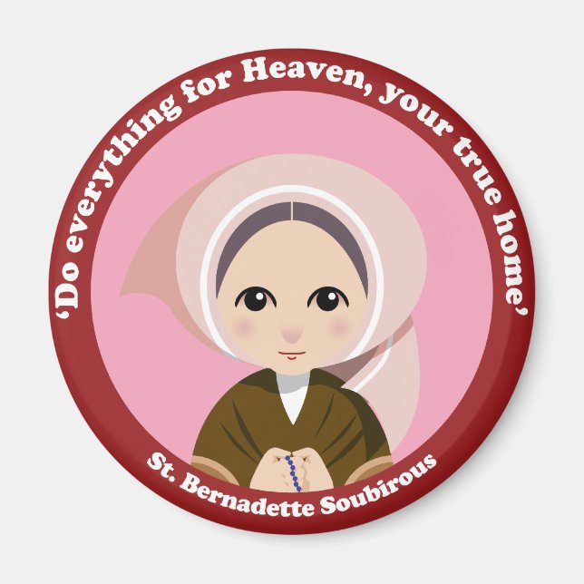 St. Bernadette Soubirous Magnet (Framsidan)