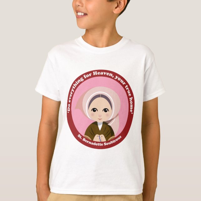 St. Bernadette Soubirous T-shirt (Framsida)