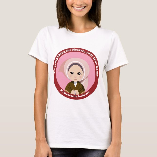 St. Bernadette Soubirous T-shirt (Framsida)