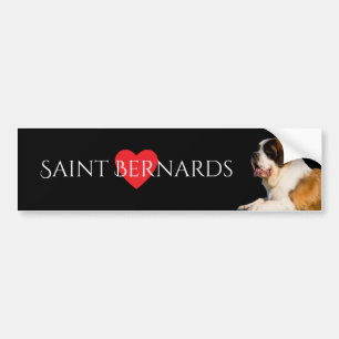 St Bernard älskarebildekal Bildekal