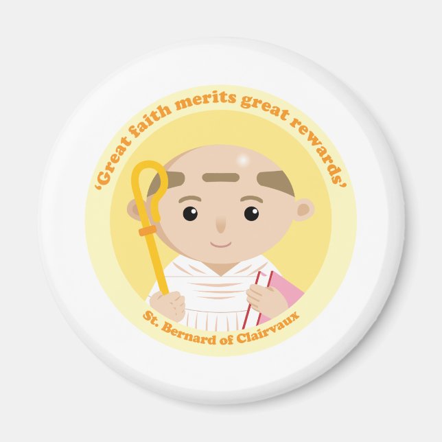 St. Bernard av Clairvaux Magnet (Framsidan)