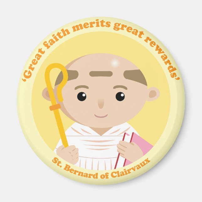 St. Bernard av Clairvaux Magnet (Framsidan)