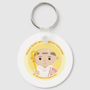 St. Bernard av Clairvaux Nyckelring