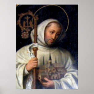 St. Bernard av Clairvaux Poster